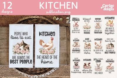Farm Animals Kitchen Towel Sublimation Bundle Sublimation Carla C Designs 