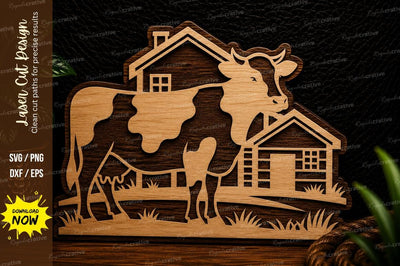 Farm Barn Animals Laser Cut SVG Design SVG Regulrcrative 