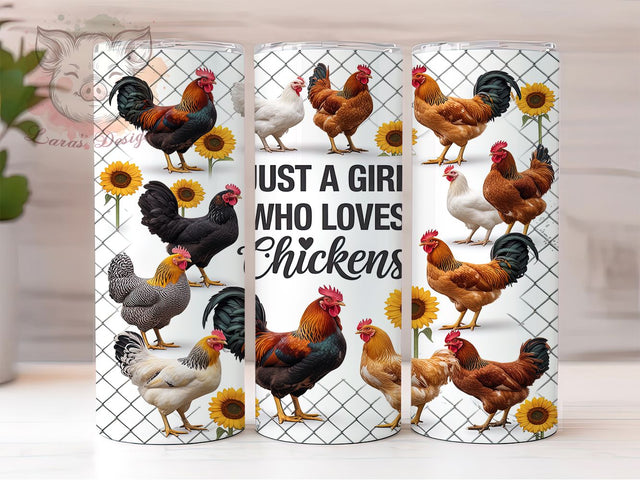 Farm Fresh Chicken Lover Tumbler, Farm Girl Tumbler, Chicken Lady Present, Country Living Design, Farmhouse Tumbler Wrap, Poultry Keeper Gift, Chicken Mom Sublimation Sublimation Lara' s Designs 