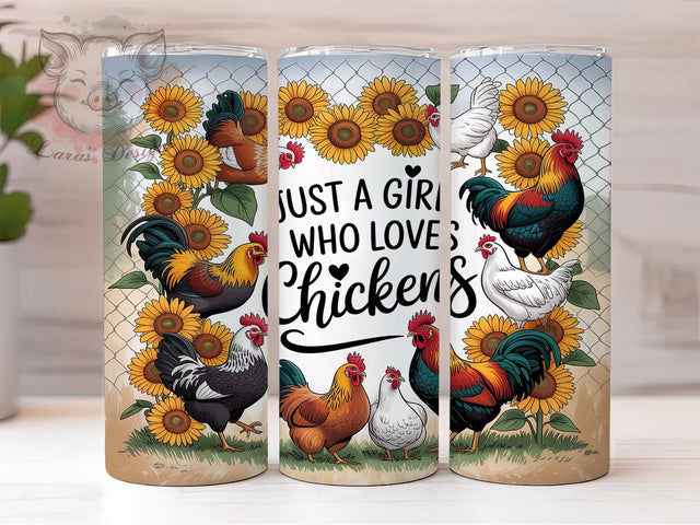 Farm Fresh Chicken Lover Tumbler, Farm Girl Tumbler, Chicken Lady Present, Country Living Design, Farmhouse Tumbler Wrap, Poultry Keeper Gift, Chicken Mom Sublimation Sublimation Lara' s Designs 