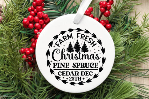 Farm fresh christmas pine spruce cedar dec 25th SVG Angelina750 
