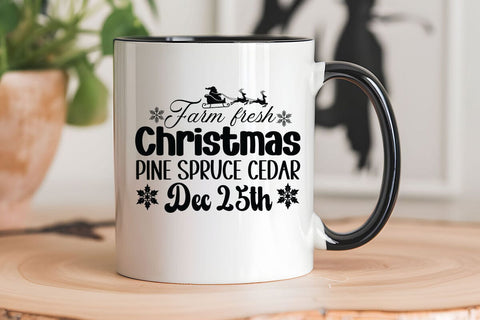 Farm fresh christmas pine spruce cedar dec 25th SVG Angelina750 