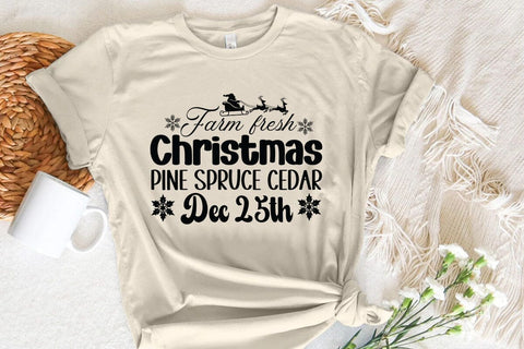 Farm fresh christmas pine spruce cedar dec 25th SVG Angelina750 