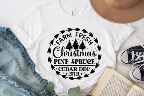 Farm fresh christmas pine spruce cedar dec 25th SVG Angelina750 