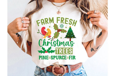 Farm Fresh Christmas Pine Spurce Fir SVG Design,Christmas SVG ,Christmas SVG Design, Christmas SVG Bundle,Farmhouse Christmas SVG,Funny Christmas SVG Design SVG BlackCatsMedia 