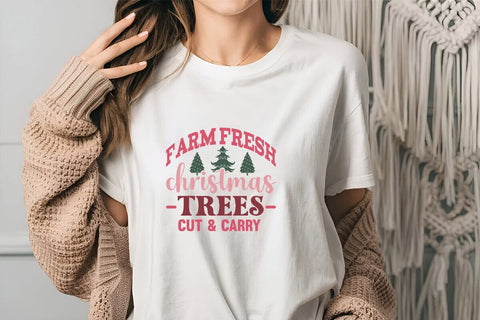 farm fresh christmas trees cut & carry SVG Angelina750 