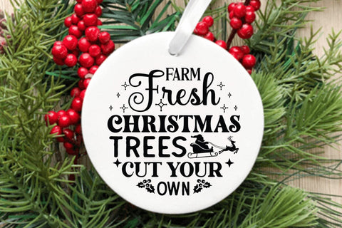 Farm fresh christmas trees cut your own SVG Angelina750 