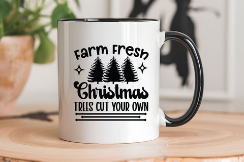 Farm fresh christmas trees cut your own SVG Angelina750 