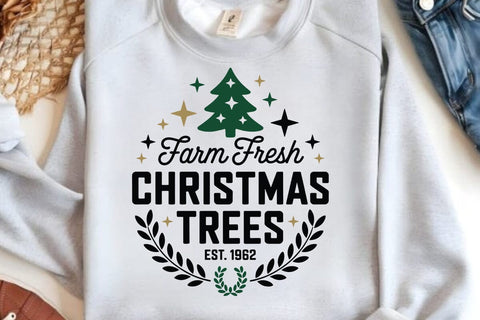 Farm Fresh Christmas Trees Est 1962 SVG Angelina750 