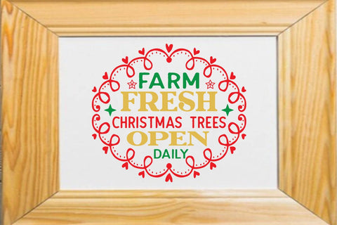 Farm Fresh christmas trees open daily SVG Angelina750 