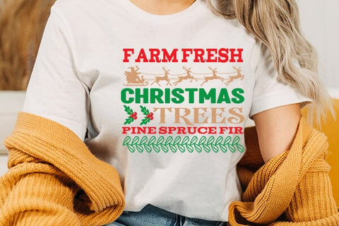 Farm fresh christmas trees pine spruce fir SVG Angelina750 