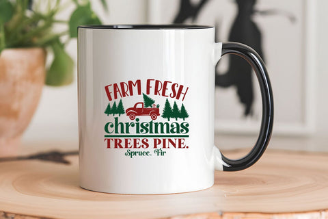 Farm fresh christmas trees pine. spruce. fir SVG Angelina750 