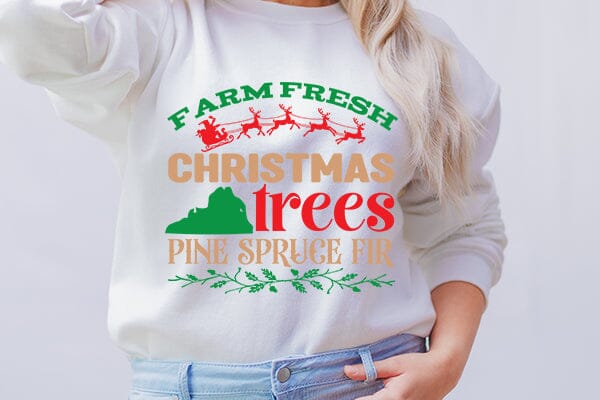 Farm fresh christmas trees pine spruce fir SVG Angelina750 