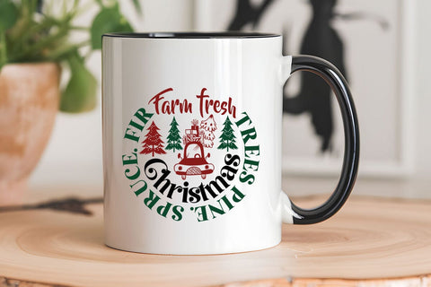 Farm fresh christmas trees pine. spruce. fir SVG Angelina750 