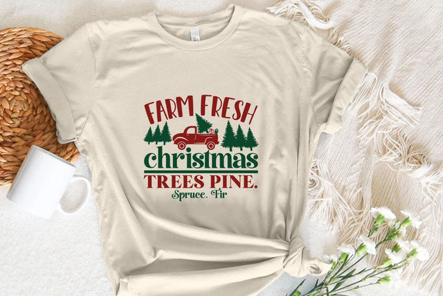 Farm fresh christmas trees pine. spruce. fir SVG Angelina750 