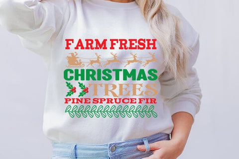 Farm fresh christmas trees pine spruce fir SVG Angelina750 