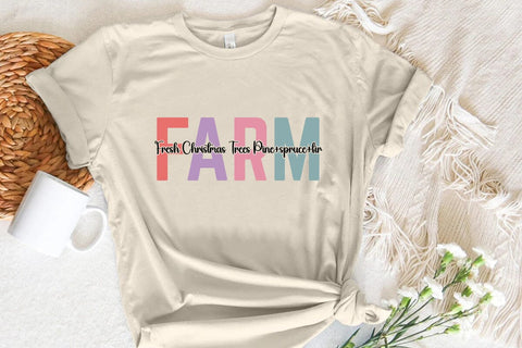Farm Fresh Christmas Trees Pine+spruce+fir SVG Angelina750 