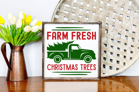 Farm fresh christmas trees svg design SVG Regulrcrative 