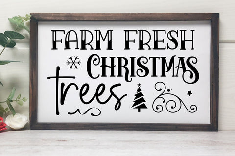Farm fresh christmas trees SVG Design SVG Regulrcrative 