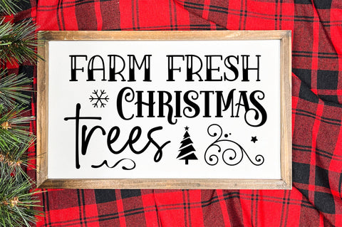 Farm fresh christmas trees SVG Design SVG Regulrcrative 