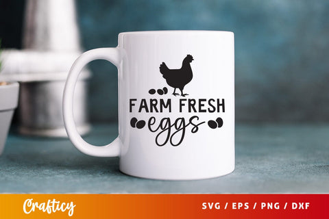 Farm fresh eggs Design SVG Designangry 