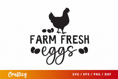 Farm fresh eggs Design SVG Designangry 