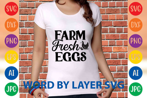 Farm Fresh Eggs SVG DESIGN SVG Rafiqul20606 
