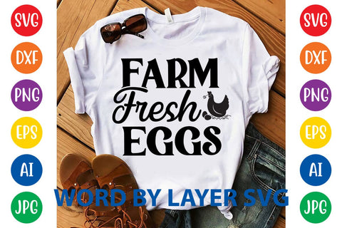 Farm Fresh Eggs SVG DESIGN SVG Rafiqul20606 