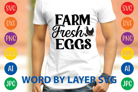 Farm Fresh Eggs SVG DESIGN SVG Rafiqul20606 