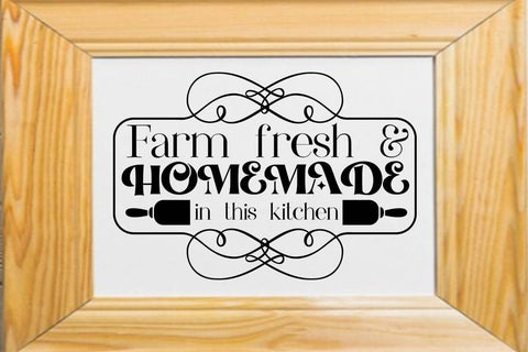 Farm fresh & homemade in this kitchen SVG Angelina750 