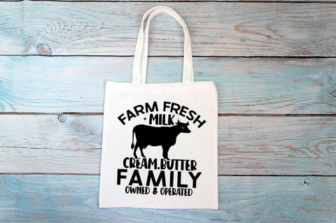 Farm fresh milk cream butter family SVG Design SVG Designangry 