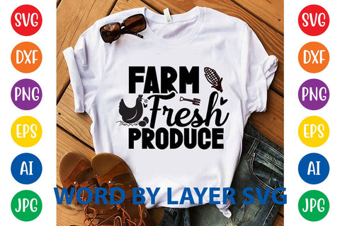 Farm Fresh Produce SVG DESIGN SVG Rafiqul20606 