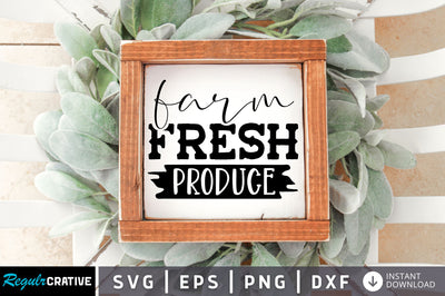 Farm fresh produce SVG design SVG Regulrcrative 