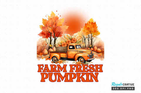 Farm fresh pumpkin png design Sublimation Regulrcrative 