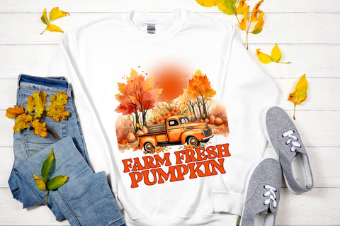 Farm fresh pumpkin png design Sublimation Regulrcrative 