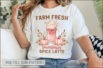 Farm fresh pumpkin spice latte Sublimation Sublimation Shetara Begum 