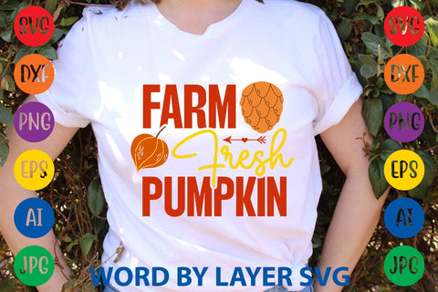 Farm Fresh Pumpkin SVG DESIGN SVG Rafiqul20606 