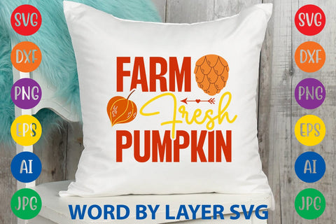 Farm Fresh Pumpkin SVG DESIGN SVG Rafiqul20606 