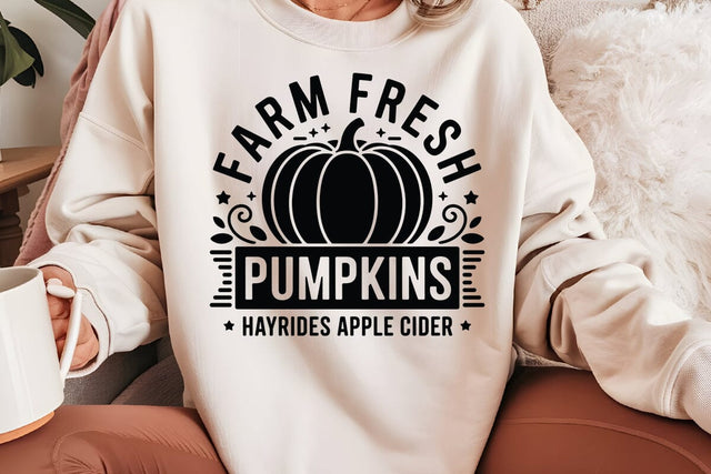 Farm Fresh Pumpkins Hayrides SVG Angelina750 