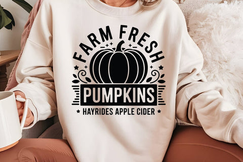Farm Fresh Pumpkins Hayrides SVG Angelina750 