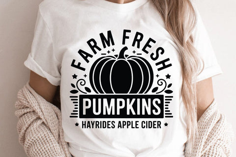 Farm Fresh Pumpkins Hayrides SVG Angelina750 