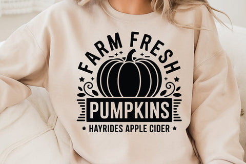Farm Fresh Pumpkins Hayrides SVG Angelina750 