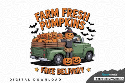 Farm fresh pumpkins sublimation png design Sublimation Regulrcrative 