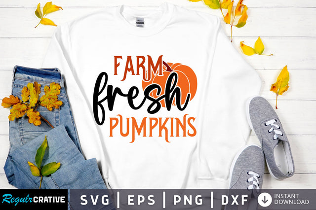 Farm fresh pumpkins svg design SVG Regulrcrative 