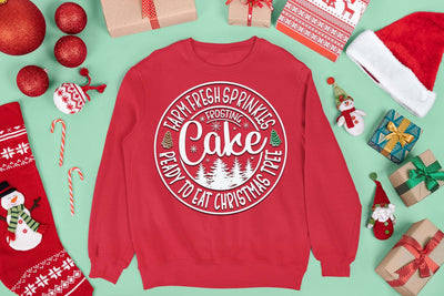 Farm fresh sprinkles frosting cake svg, Christmas svg, Cut files, Christmas Cricut, Christmas Holiday, Svg, T-shirt, T-shirt svg, USA holiday svg, Craft SVG Isabella Machell 