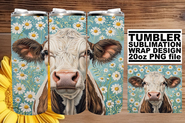 Farm Freshness Tumbler Bliss - Floral Elegance Sublimation afrosvg 