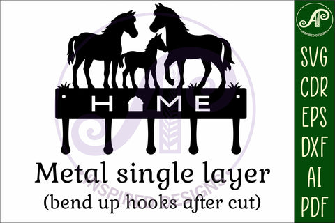 Farm Horse Key holder designs for laser cut and metal cutting SVG APInspireddesigns 