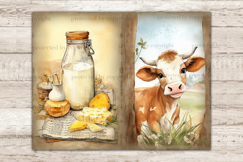 Farm Junk Journal Pages | Countryside Printable SVG GlamArtZhanna 