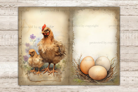 Farm Junk Journal Pages | Countryside Printable SVG GlamArtZhanna 