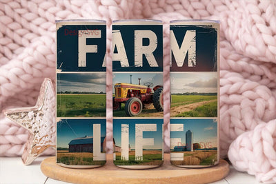 Farm Life 20oz Tumbler Wrap Sublimation DesignSVG 